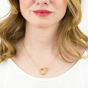 Baleen Besties Nacklace, Recycled, Gold Plated